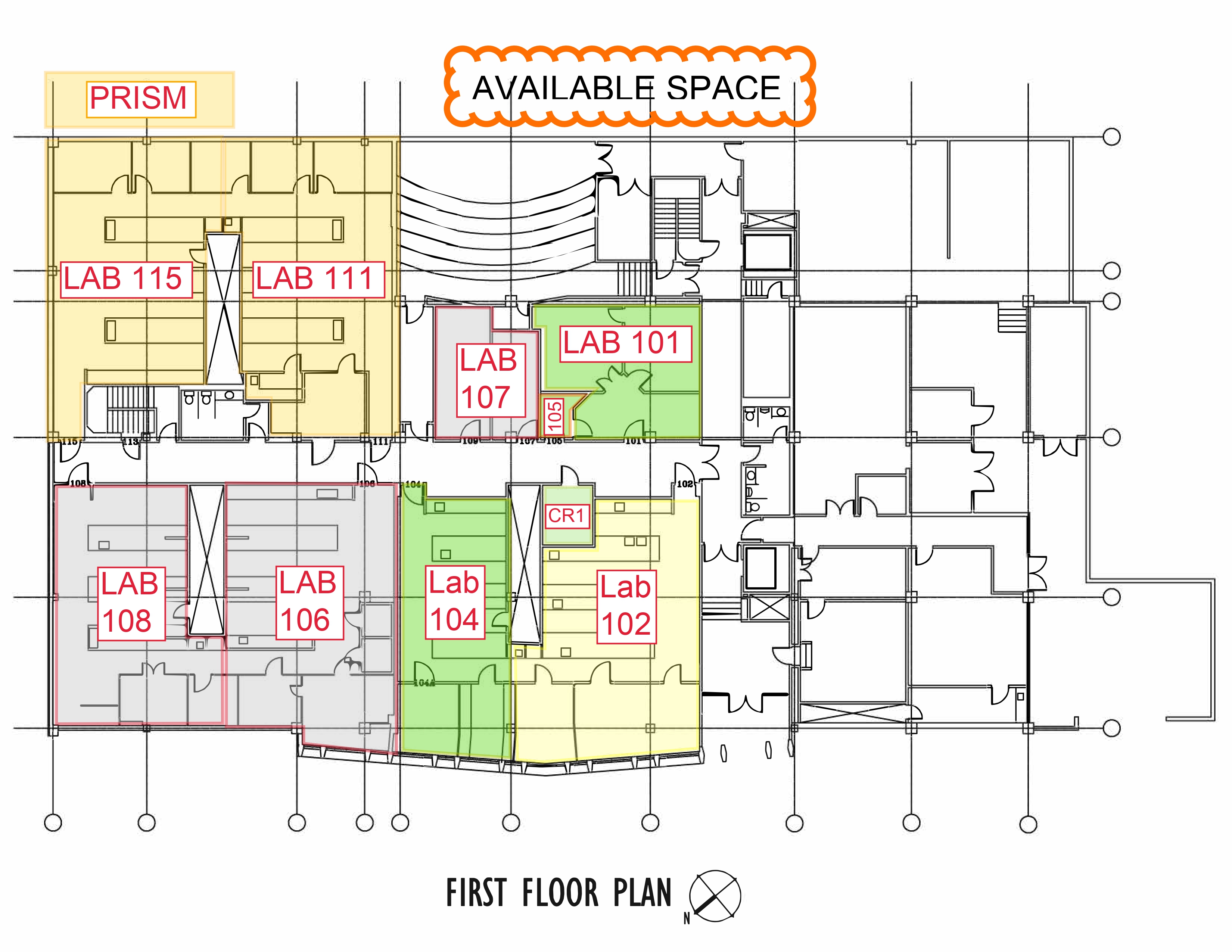 research center floor plan